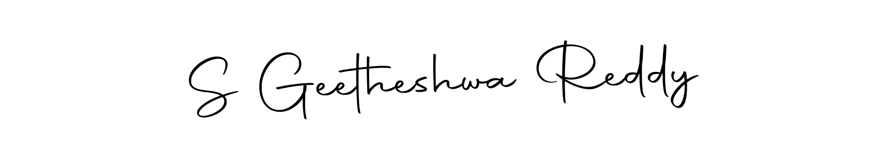 Use a signature maker to create a handwritten signature online. With this signature software, you can design (Autography-DOLnW) your own signature for name S Geetheshwa Reddy. S Geetheshwa Reddy signature style 10 images and pictures png