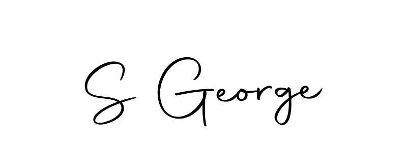 How to make S George name signature. Use Autography-DOLnW style for creating short signs online. This is the latest handwritten sign. S George signature style 10 images and pictures png