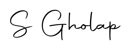 A modern signature idea for name S Gholap using Autography-DOLnW font. Clean strokes and elegant curves make it stand out instantly. S Gholap signature style 10 images and pictures png