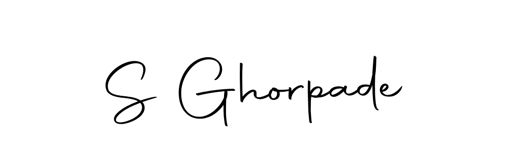 Make a beautiful signature design for name S Ghorpade. With this signature (Autography-DOLnW) style, you can create a handwritten signature for free. S Ghorpade signature style 10 images and pictures png