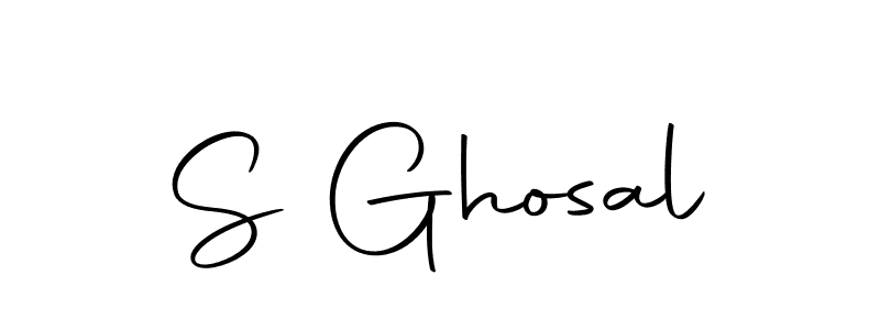 How to make S Ghosal name signature. Use Autography-DOLnW style for creating short signs online. This is the latest handwritten sign. S Ghosal signature style 10 images and pictures png