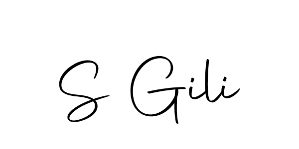 The best way (Autography-DOLnW) to make a short signature is to pick only two or three words in your name. The name S Gili include a total of six letters. For converting this name. S Gili signature style 10 images and pictures png