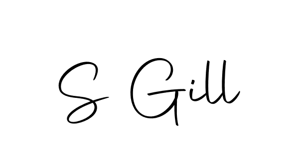 Make a beautiful signature design for name S Gill. With this signature (Autography-DOLnW) style, you can create a handwritten signature for free. S Gill signature style 10 images and pictures png