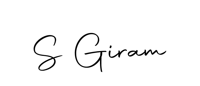 The best way (Autography-DOLnW) to make a short signature is to pick only two or three words in your name. The name S Giram include a total of six letters. For converting this name. S Giram signature style 10 images and pictures png