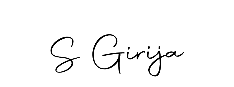 if you are searching for the best signature style for your name S Girija. so please give up your signature search. here we have designed multiple signature styles  using Autography-DOLnW. S Girija signature style 10 images and pictures png