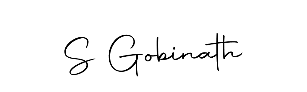Make a beautiful signature design for name S Gobinath. With this signature (Autography-DOLnW) style, you can create a handwritten signature for free. S Gobinath signature style 10 images and pictures png