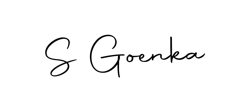 Use a signature maker to create a handwritten signature online. With this signature software, you can design (Autography-DOLnW) your own signature for name S Goenka. S Goenka signature style 10 images and pictures png