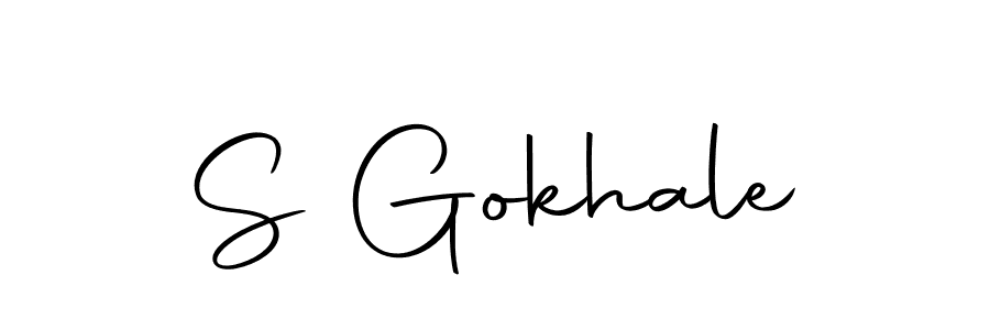 Design your own signature with our free online signature maker. With this signature software, you can create a handwritten (Autography-DOLnW) signature for name S Gokhale. S Gokhale signature style 10 images and pictures png
