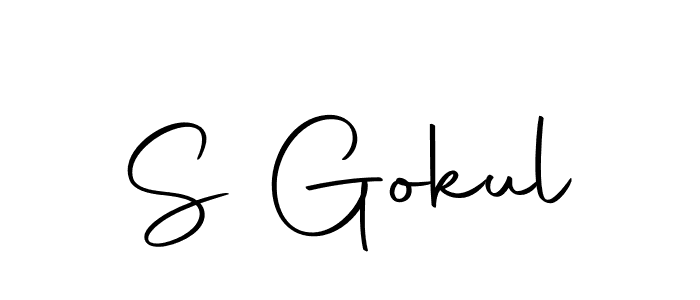 You should practise on your own different ways (Autography-DOLnW) to write your name (S Gokul) in signature. don't let someone else do it for you. S Gokul signature style 10 images and pictures png