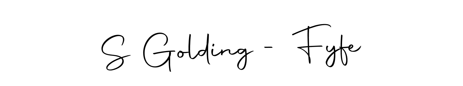 How to make S Golding - Fyfe signature? Autography-DOLnW is a professional autograph style. Create handwritten signature for S Golding - Fyfe name. S Golding - Fyfe signature style 10 images and pictures png