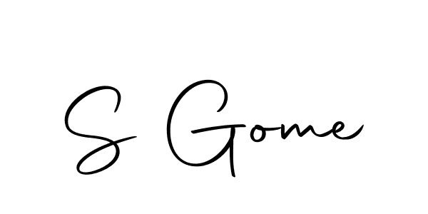 How to make S Gome name signature. Use Autography-DOLnW style for creating short signs online. This is the latest handwritten sign. S Gome signature style 10 images and pictures png