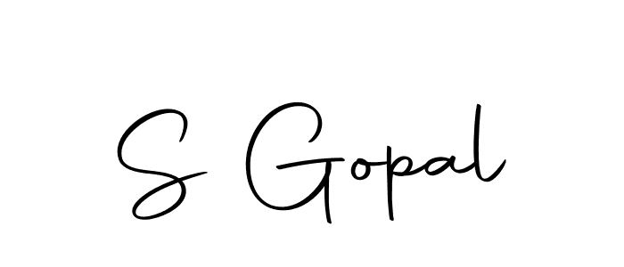 Make a beautiful signature design for name S Gopal. With this signature (Autography-DOLnW) style, you can create a handwritten signature for free. S Gopal signature style 10 images and pictures png