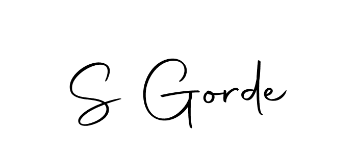 How to make S Gorde signature? Autography-DOLnW is a professional autograph style. Create handwritten signature for S Gorde name. S Gorde signature style 10 images and pictures png