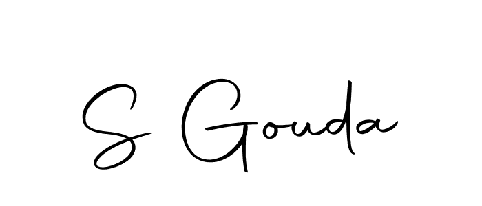 You should practise on your own different ways (Autography-DOLnW) to write your name (S Gouda) in signature. don't let someone else do it for you. S Gouda signature style 10 images and pictures png