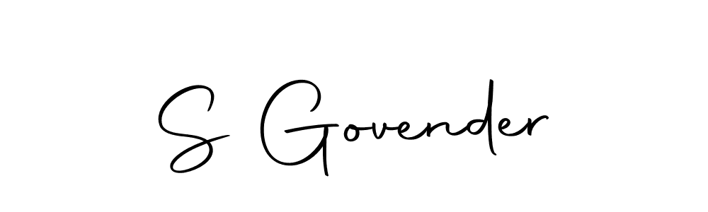 S Govender stylish signature style. Best Handwritten Sign (Autography-DOLnW) for my name. Handwritten Signature Collection Ideas for my name S Govender. S Govender signature style 10 images and pictures png