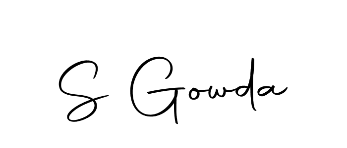 Also we have S Gowda name is the best signature style. Create professional handwritten signature collection using Autography-DOLnW autograph style. S Gowda signature style 10 images and pictures png