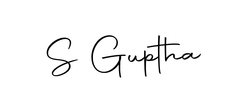 Make a beautiful signature design for name S Guptha. With this signature (Autography-DOLnW) style, you can create a handwritten signature for free. S Guptha signature style 10 images and pictures png