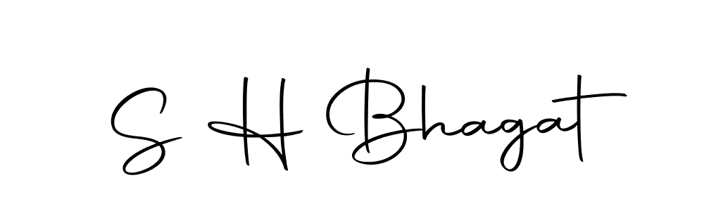 Design your own signature with our free online signature maker. With this signature software, you can create a handwritten (Autography-DOLnW) signature for name S H Bhagat. S H Bhagat signature style 10 images and pictures png