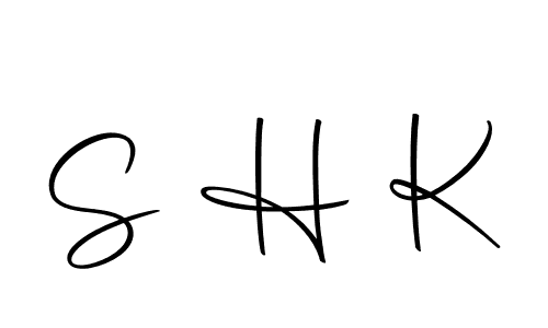 Make a beautiful signature design for name S H K. With this signature (Autography-DOLnW) style, you can create a handwritten signature for free. S H K signature style 10 images and pictures png