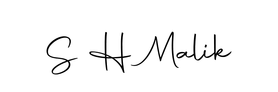 Make a beautiful signature design for name S H Malik. With this signature (Autography-DOLnW) style, you can create a handwritten signature for free. S H Malik signature style 10 images and pictures png