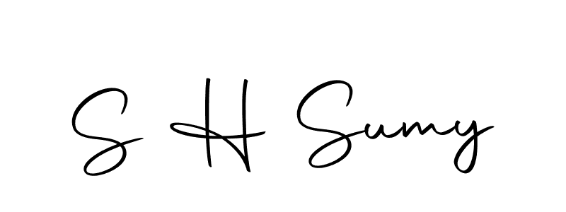 You should practise on your own different ways (Autography-DOLnW) to write your name (S H Sumy) in signature. don't let someone else do it for you. S H Sumy signature style 10 images and pictures png