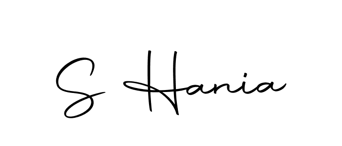 Use a signature maker to create a handwritten signature online. With this signature software, you can design (Autography-DOLnW) your own signature for name S Hania. S Hania signature style 10 images and pictures png