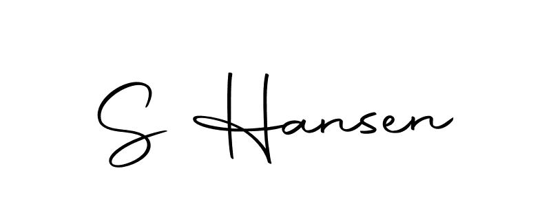 How to make S Hansen name signature. Use Autography-DOLnW style for creating short signs online. This is the latest handwritten sign. S Hansen signature style 10 images and pictures png