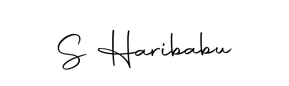 if you are searching for the best signature style for your name S Haribabu. so please give up your signature search. here we have designed multiple signature styles  using Autography-DOLnW. S Haribabu signature style 10 images and pictures png