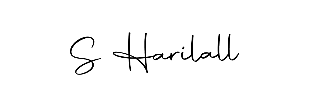 Make a beautiful signature design for name S Harilall. With this signature (Autography-DOLnW) style, you can create a handwritten signature for free. S Harilall signature style 10 images and pictures png