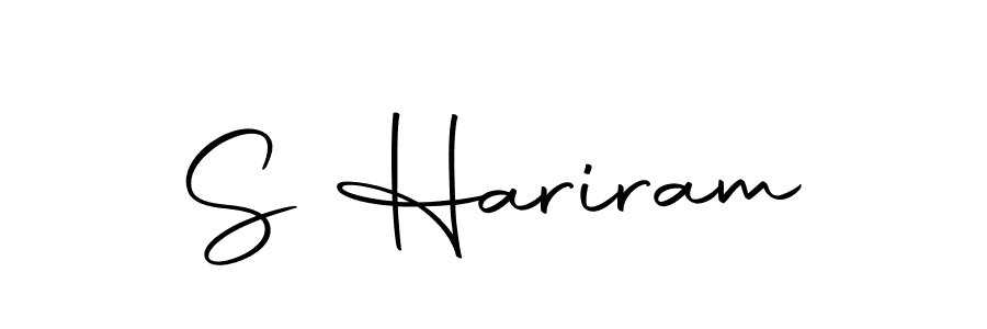 Create a beautiful signature design for name S Hariram. With this signature (Autography-DOLnW) fonts, you can make a handwritten signature for free. S Hariram signature style 10 images and pictures png