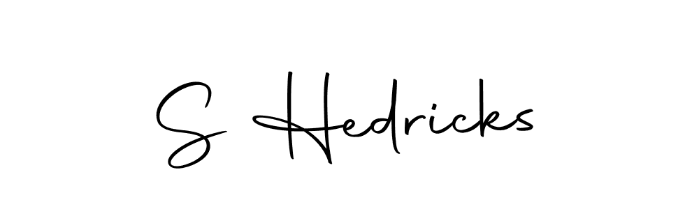 You should practise on your own different ways (Autography-DOLnW) to write your name (S Hedricks) in signature. don't let someone else do it for you. S Hedricks signature style 10 images and pictures png