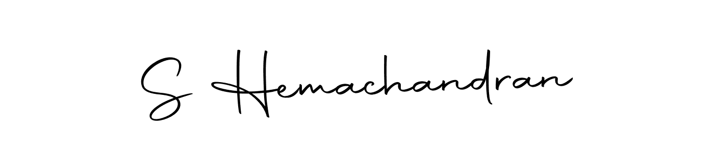Create a beautiful signature design for name S Hemachandran. With this signature (Autography-DOLnW) fonts, you can make a handwritten signature for free. S Hemachandran signature style 10 images and pictures png