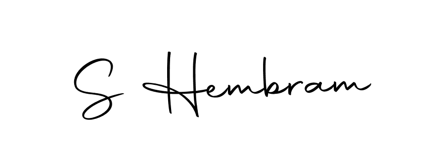 Make a short S Hembram signature style. Manage your documents anywhere anytime using Autography-DOLnW. Create and add eSignatures, submit forms, share and send files easily. S Hembram signature style 10 images and pictures png