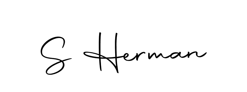 Design your own signature with our free online signature maker. With this signature software, you can create a handwritten (Autography-DOLnW) signature for name S Herman. S Herman signature style 10 images and pictures png