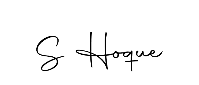 Design your own signature with our free online signature maker. With this signature software, you can create a handwritten (Autography-DOLnW) signature for name S Hoque. S Hoque signature style 10 images and pictures png