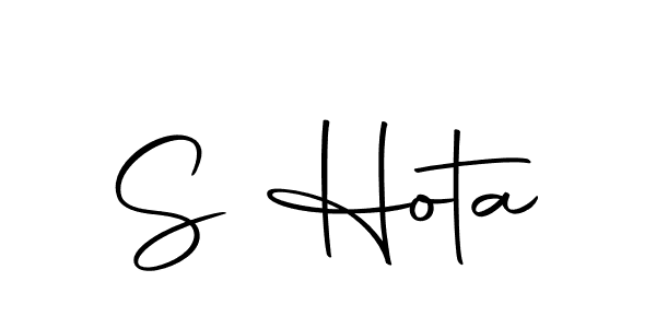 Design your own signature with our free online signature maker. With this signature software, you can create a handwritten (Autography-DOLnW) signature for name S Hota. S Hota signature style 10 images and pictures png