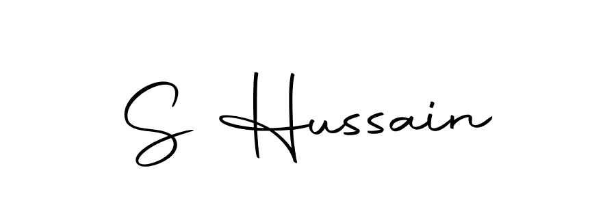 Create a beautiful signature design for name S Hussain. With this signature (Autography-DOLnW) fonts, you can make a handwritten signature for free. S Hussain signature style 10 images and pictures png