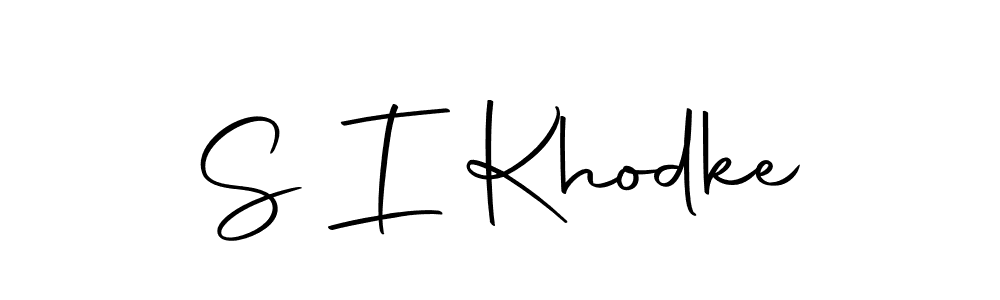 Create a beautiful signature design for name S I Khodke. With this signature (Autography-DOLnW) fonts, you can make a handwritten signature for free. S I Khodke signature style 10 images and pictures png