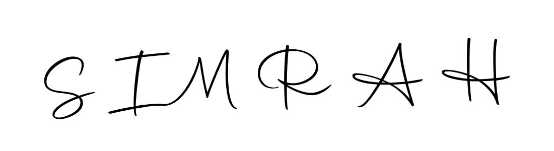 Use a signature maker to create a handwritten signature online. With this signature software, you can design (Autography-DOLnW) your own signature for name S I M R A H. S I M R A H signature style 10 images and pictures png