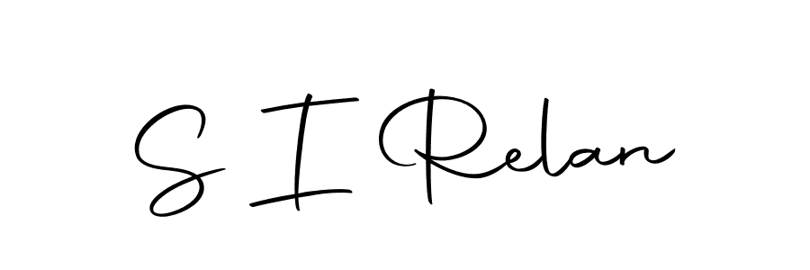 You should practise on your own different ways (Autography-DOLnW) to write your name (S I Relan) in signature. don't let someone else do it for you. S I Relan signature style 10 images and pictures png