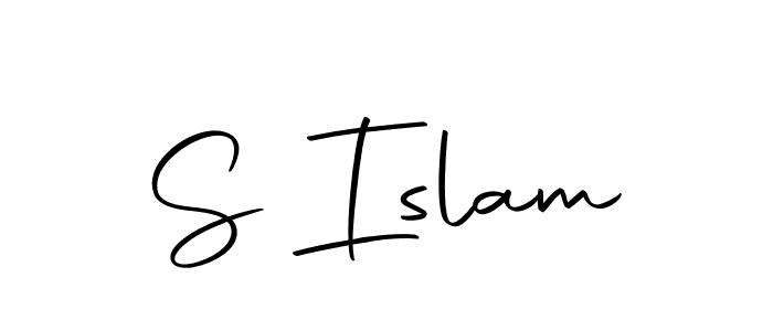 How to make S Islam name signature. Use Autography-DOLnW style for creating short signs online. This is the latest handwritten sign. S Islam signature style 10 images and pictures png