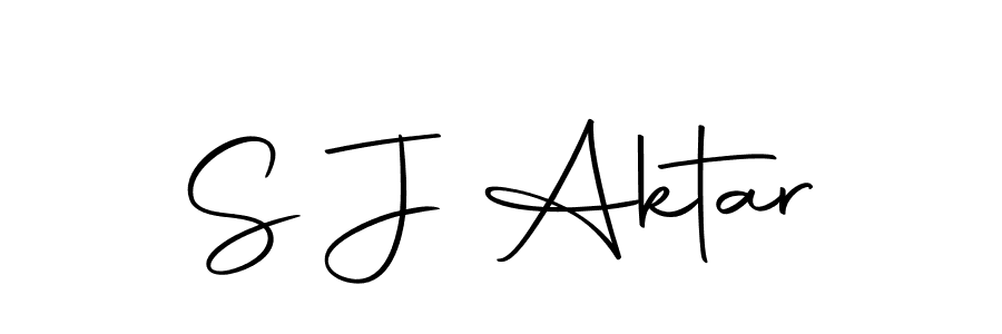 The best way (Autography-DOLnW) to make a short signature is to pick only two or three words in your name. The name S J Aktar include a total of six letters. For converting this name. S J Aktar signature style 10 images and pictures png