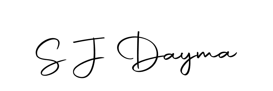 Make a beautiful signature design for name S J Dayma. With this signature (Autography-DOLnW) style, you can create a handwritten signature for free. S J Dayma signature style 10 images and pictures png