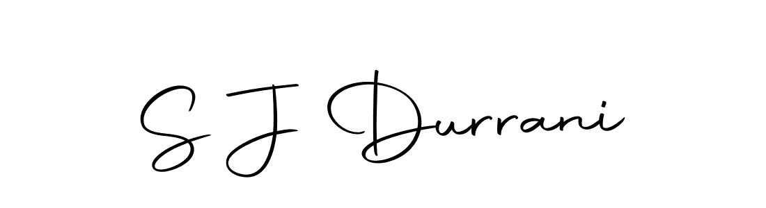 Create a beautiful signature design for name S J Durrani. With this signature (Autography-DOLnW) fonts, you can make a handwritten signature for free. S J Durrani signature style 10 images and pictures png