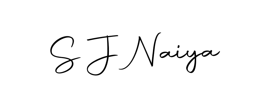 Design your own signature with our free online signature maker. With this signature software, you can create a handwritten (Autography-DOLnW) signature for name S J Naiya. S J Naiya signature style 10 images and pictures png