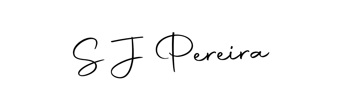 Create a beautiful signature design for name S J Pereira. With this signature (Autography-DOLnW) fonts, you can make a handwritten signature for free. S J Pereira signature style 10 images and pictures png
