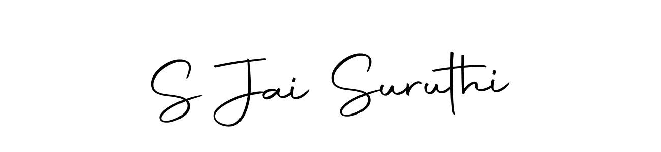 Make a beautiful signature design for name S Jai Suruthi. Use this online signature maker to create a handwritten signature for free. S Jai Suruthi signature style 10 images and pictures png