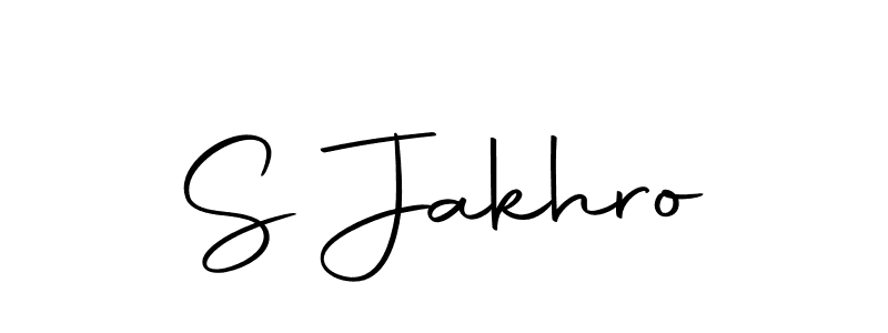 Create a beautiful signature design for name S Jakhro. With this signature (Autography-DOLnW) fonts, you can make a handwritten signature for free. S Jakhro signature style 10 images and pictures png