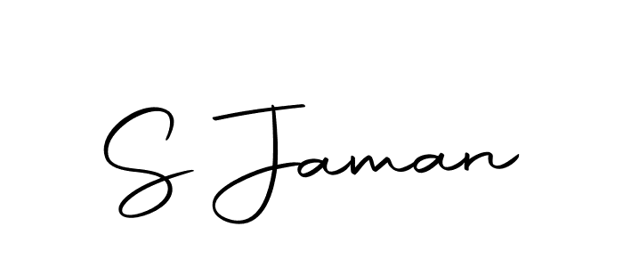 How to make S Jaman name signature. Use Autography-DOLnW style for creating short signs online. This is the latest handwritten sign. S Jaman signature style 10 images and pictures png