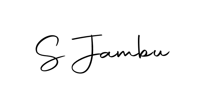 You can use this online signature creator to create a handwritten signature for the name S Jambu. This is the best online autograph maker. S Jambu signature style 10 images and pictures png